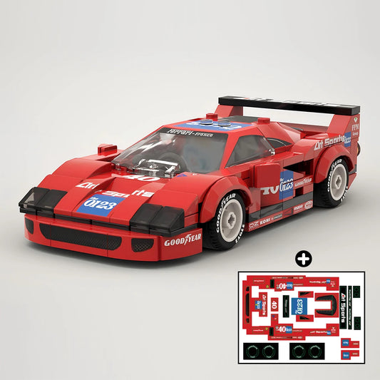 187PCS MOC Speed ​​Champions 1990 IMSA Sports Car Championship City Car Model Building Blocks Set Children'S Toy Christmas Gift